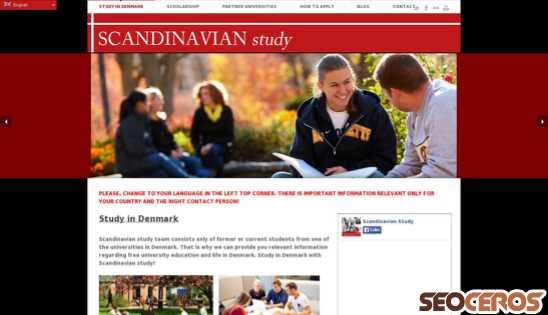 scandinavianstudy.com desktop vista previa