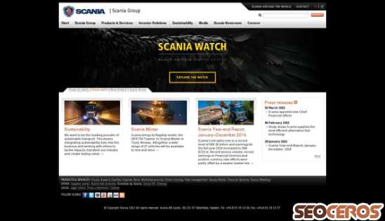 scania.com desktop előnézeti kép