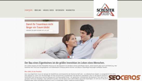 schusterhausgmbh.de desktop náhľad obrázku