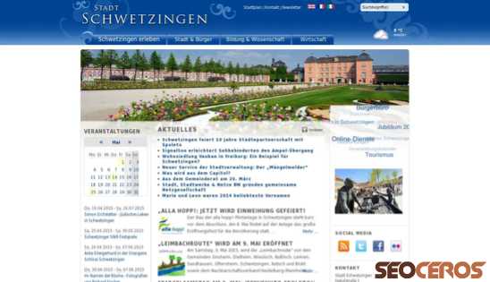 schwetzingen.de desktop előnézeti kép