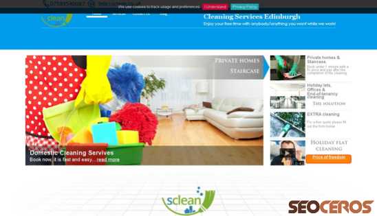 sclean.co.uk desktop Vista previa
