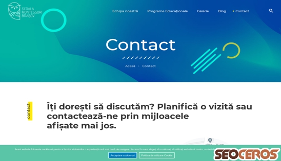 scoalamontessoribrasov.ro/contact desktop előnézeti kép