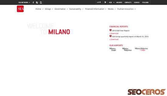 seamilano.eu desktop előnézeti kép