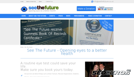seethefuture.co.uk desktop förhandsvisning
