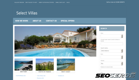 selectvillas.co.uk desktop náhled obrázku