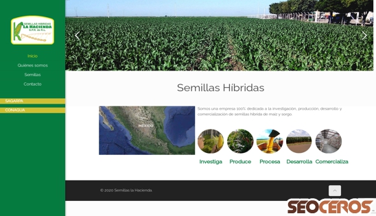 semillashacienda.com desktop náhled obrázku