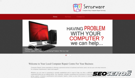 senseware.co.uk desktop förhandsvisning