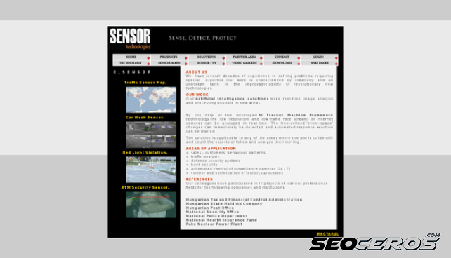 sensor-tech.hu desktop preview