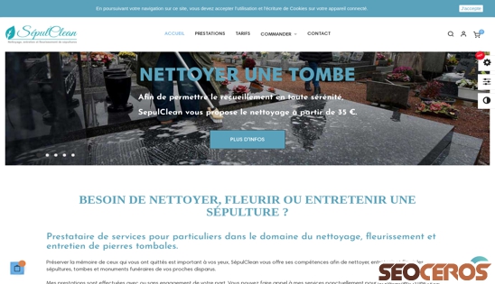 sepulclean.fr desktop náhled obrázku