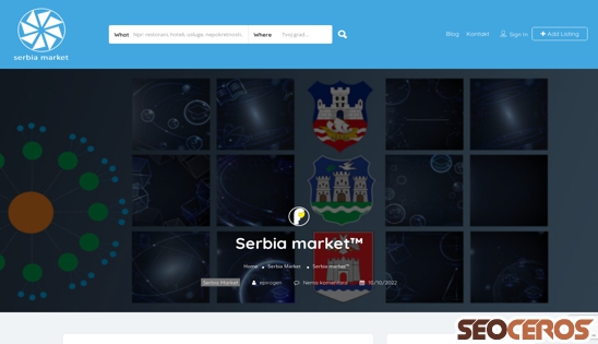 serbiamarket.com/serbia-market desktop náhled obrázku