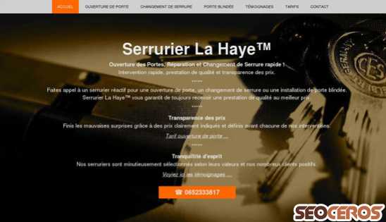 serrurier-lahaye.nl desktop előnézeti kép