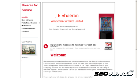 sheeran.co.uk desktop förhandsvisning