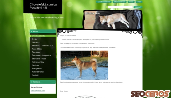shiba-posvatny-haj.webnode.sk desktop náhľad obrázku