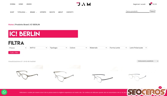 shop.jameyewear.net/brand/ic-berlin desktop förhandsvisning