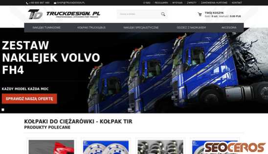 shop.truckdesign.pl desktop 미리보기