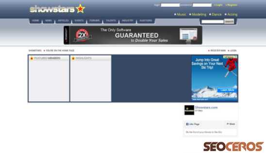 showstars.com desktop vista previa