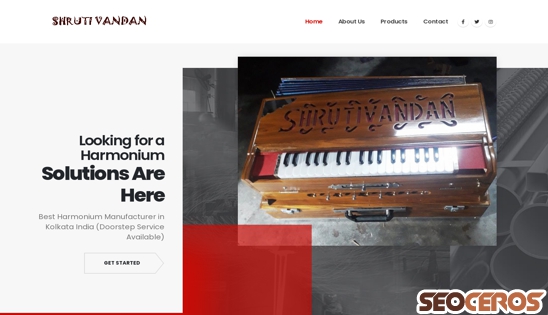 shrutivandan.com desktop előnézeti kép