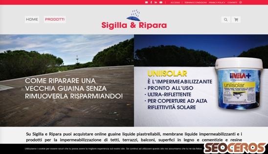 sigillaeripara.it desktop előnézeti kép