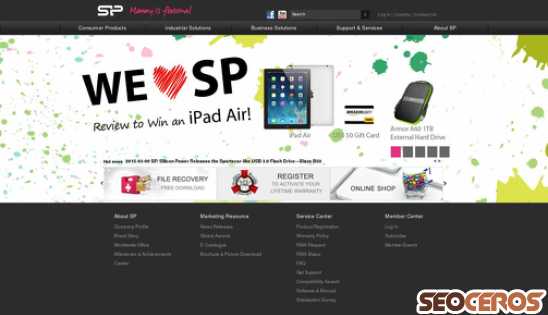 silicon-power.com desktop náhled obrázku