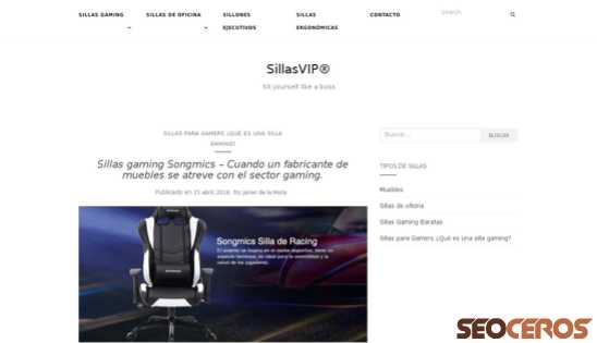 sillasvip.com desktop náhled obrázku