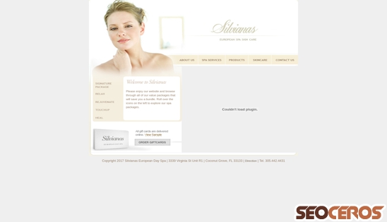 silvianas.com desktop előnézeti kép