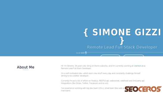 simonegizzi.dev desktop előnézeti kép