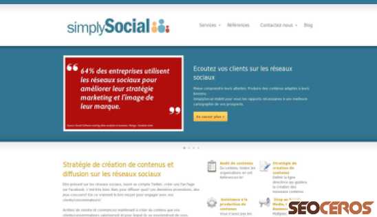 simplysocial.ch desktop förhandsvisning