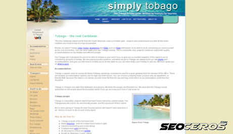simplytobago.co.uk desktop előnézeti kép