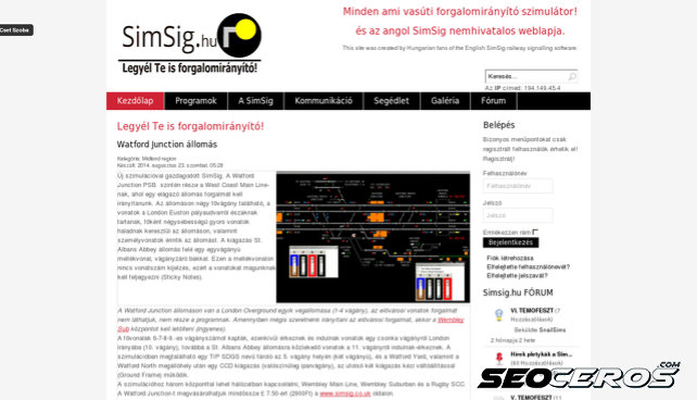 simsig.hu desktop előnézeti kép