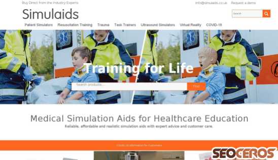 simulaids.co.uk desktop náhled obrázku
