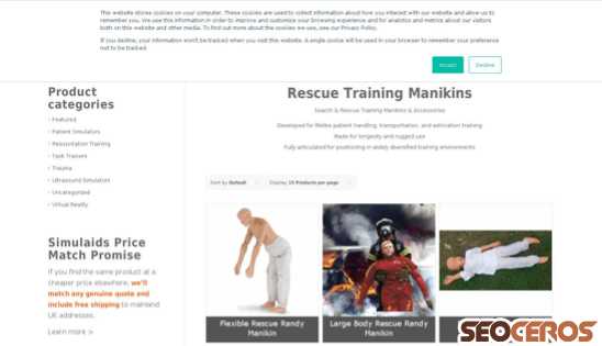 simulaids.co.uk/product-category/trauma/rescue-manikins desktop preview