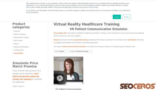 simulaids.co.uk/product-category/virtual-reality desktop náhled obrázku