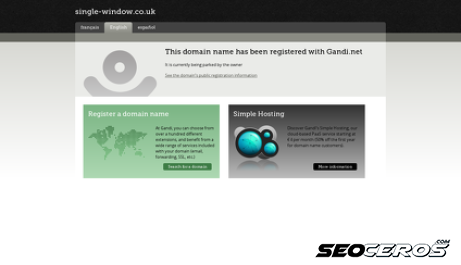 single-window.co.uk desktop Vista previa