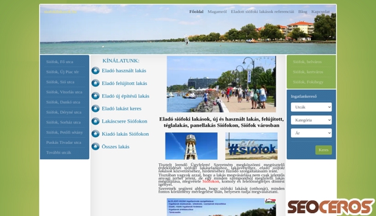 siofokilakasok.hu desktop Vista previa