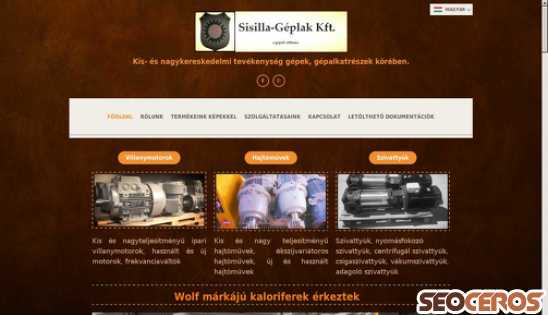 sisilla-geplak.wezzpage.hu desktop előnézeti kép