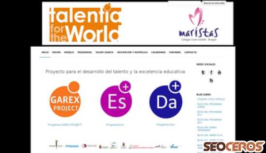 talentiaworld.es desktop náhled obrázku