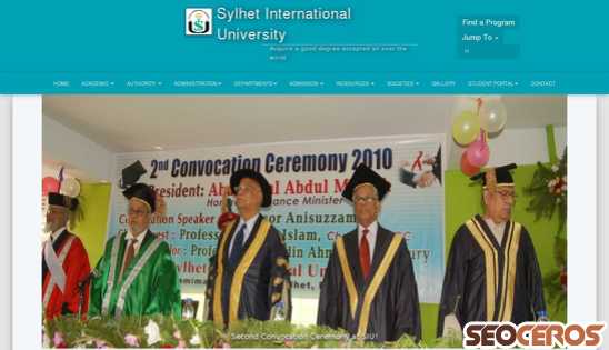 siu.edu.bd desktop náhled obrázku