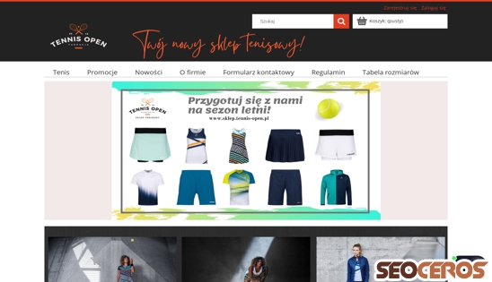 sklep-tennis-open.pl desktop náhľad obrázku