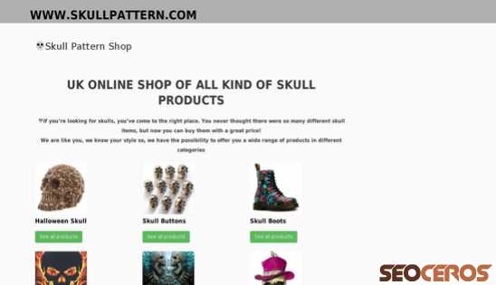 skullpattern.com desktop previzualizare