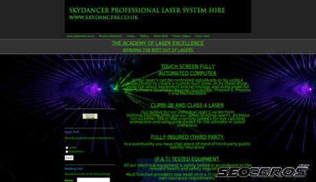 skydancers.co.uk desktop náhľad obrázku