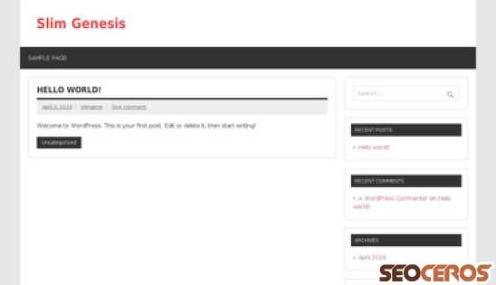 slimgenesis.org desktop náhled obrázku