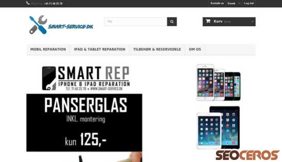 smart-service.dk desktop förhandsvisning