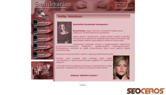 sminkvarazs.hu desktop náhľad obrázku