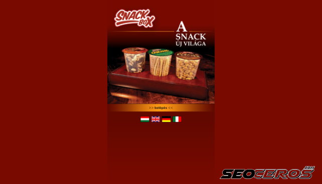 snackbox.hu desktop Vorschau