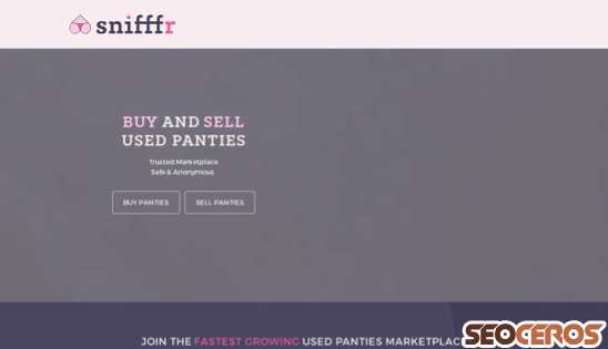 snifffr.com desktop előnézeti kép
