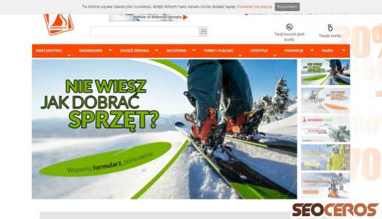 snowsport.pl desktop Vista previa