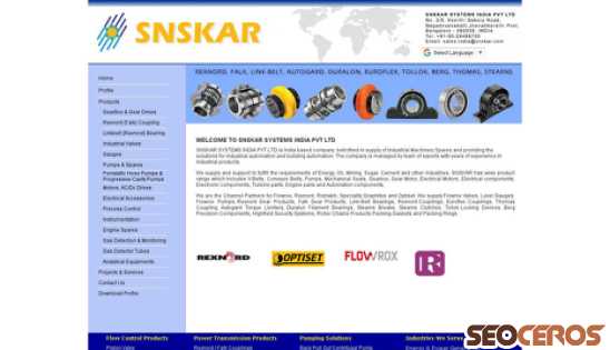 snskar.com desktop preview