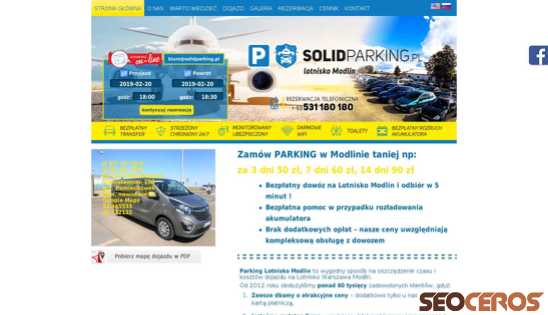 solidparking.pl desktop förhandsvisning