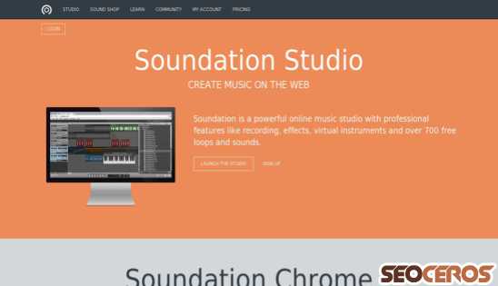 soundation.com desktop प्रीव्यू 