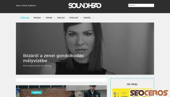soundhead.hu desktop obraz podglądowy